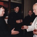 Ks. Mieczysław Kubista - na audiencji u Papieża Jana Pawła II